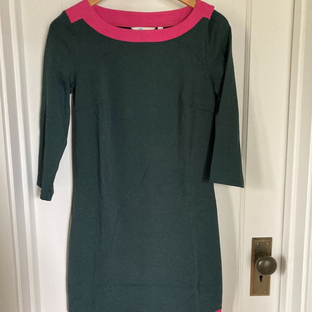 Boden colorblock jersey dress size 6